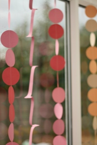 Paper circle garland Paper garland