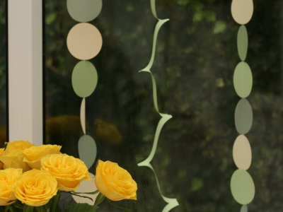 Paper circle garland Paper circle garland