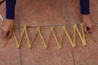 Zig zag paper streamers Zig zag paper streamers