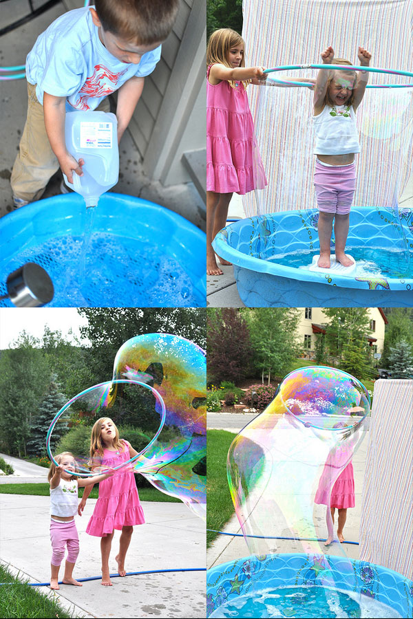 DIY giant bubbles for long summer days